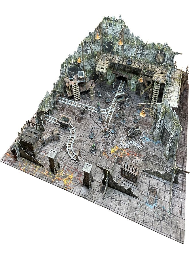 Battle Systems Fantasy Dungeon Terrain Mines of Meruta Terrain Immersive Scenery for D&D DND Maladum Pathfinder RPGs Full Color Heavy Duty Cardstock Printed Both Sides - Image 2